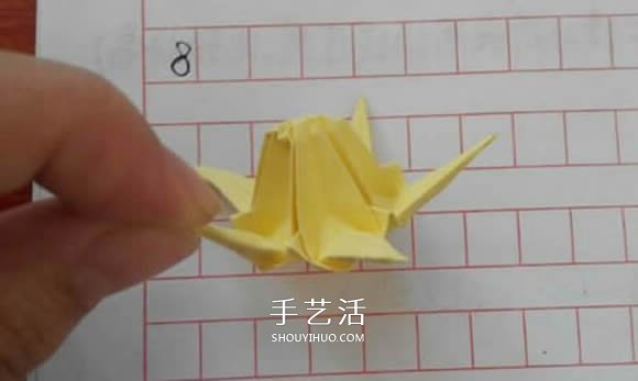 五瓣佐藤玫瑰折法图解 怎么折佐藤玫瑰花步骤 -  www.shouyihuo.com