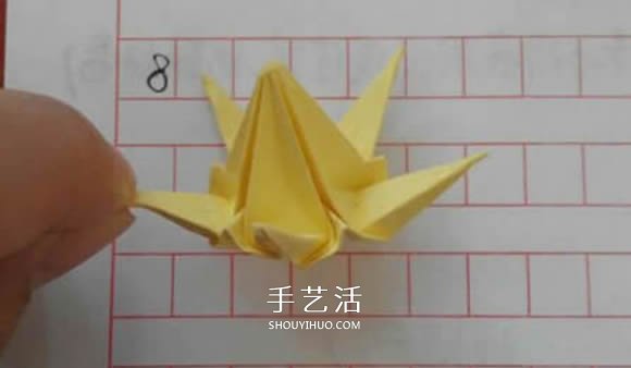 五瓣佐藤玫瑰折法图解 怎么折佐藤玫瑰花步骤 -  www.shouyihuo.com