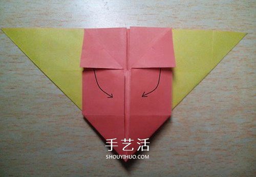 月亮代表我的心：浪漫月上心的折纸方法图解 -  www.shouyihuo.com