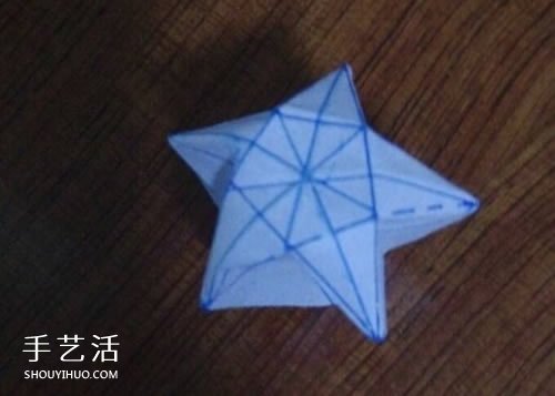 复杂立体五角星的折法 有难度的星星折纸图解 -  www.shouyihuo.com