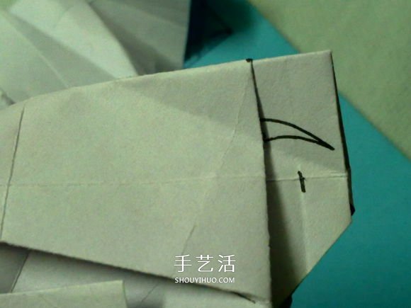 萌神折纸教程 可爱立体大白的折法图解步骤 -  www.shouyihuo.com