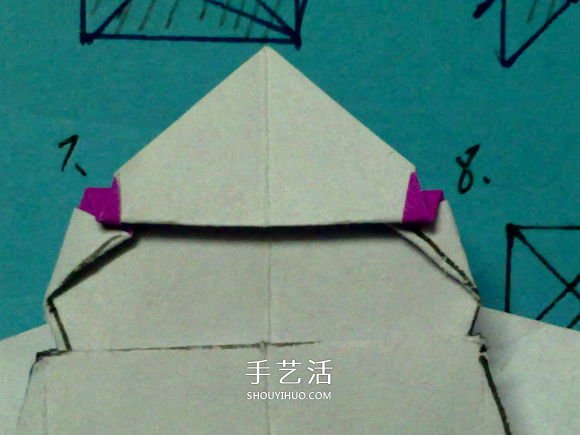 萌神折纸教程 可爱立体大白的折法图解步骤 -  www.shouyihuo.com