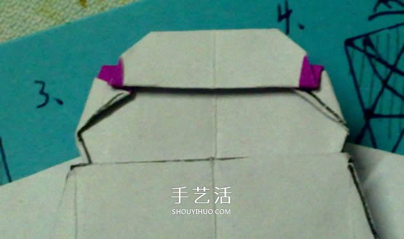 萌神折纸教程 可爱立体大白的折法图解步骤 -  www.shouyihuo.com