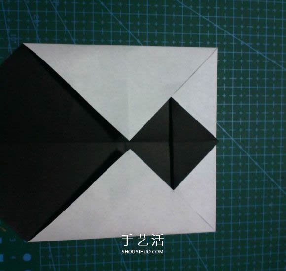 折一只国宝出来！可爱大熊猫的折纸方法图解 -  www.shouyihuo.com
