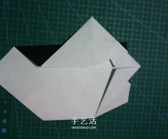 折一只国宝出来！可爱大熊猫的折纸方法图解 -  www.shouyihuo.com