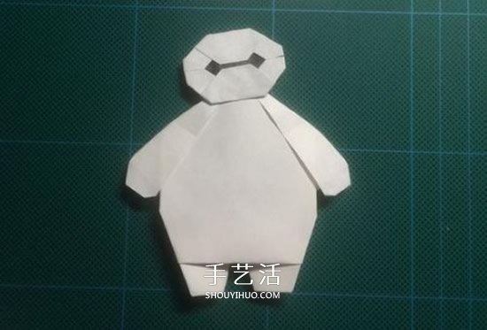 儿童手工折纸大白图解 简单又可爱大白的折法 -  www.shouyihuo.com
