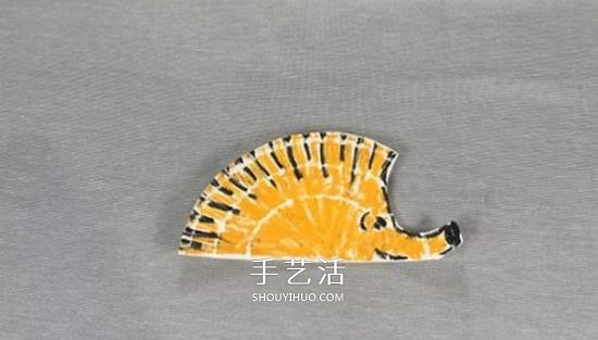 幼儿园简单小手工 用纸餐盘做可爱小刺猬方法 -  www.shouyihuo.com