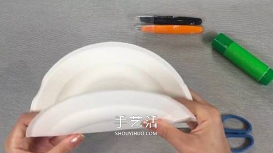 幼儿园简单小手工 用纸餐盘做可爱小刺猬方法 -  www.shouyihuo.com