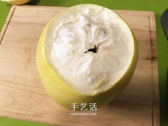 创意柚子皮灯笼的做法 如何用柚子皮做灯笼 -  www.shouyihuo.com