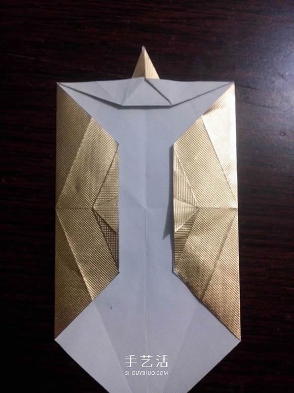 烟盒纸废物利用 手工折纸立体猫头鹰图解步骤 -  www.shouyihuo.com