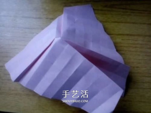AP玫瑰折纸方法图解 漂亮花型玫瑰怎么折图解 -  www.shouyihuo.com