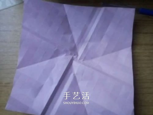 AP玫瑰折纸方法图解 漂亮花型玫瑰怎么折图解 -  www.shouyihuo.com
