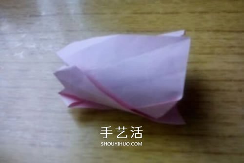 AP玫瑰折纸方法图解 漂亮花型玫瑰怎么折图解 -  www.shouyihuo.com