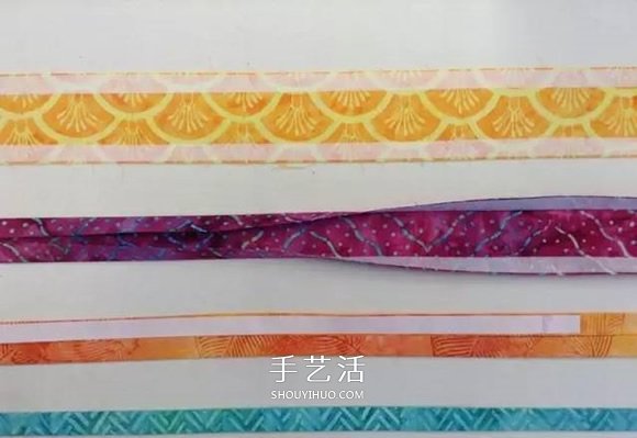 布条编织收纳篮图解 旧衣服编织收纳筐步骤 -  www.shouyihuo.com