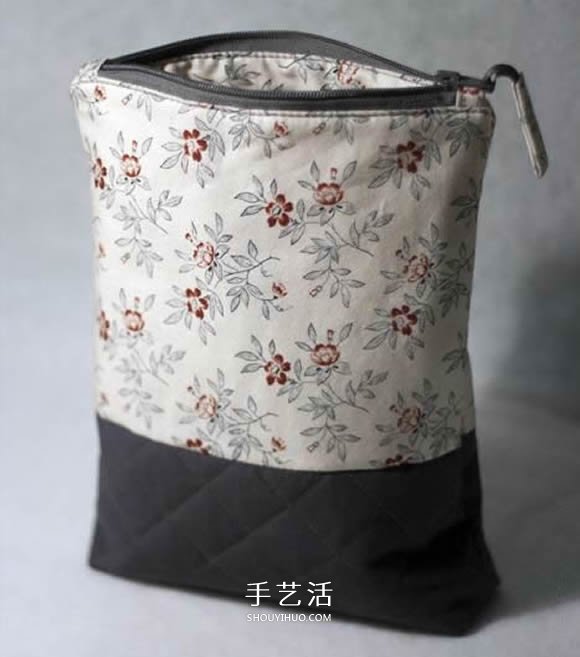 自制方形化妆包的方法 手工化妆包制作教程 -  www.shouyihuo.com