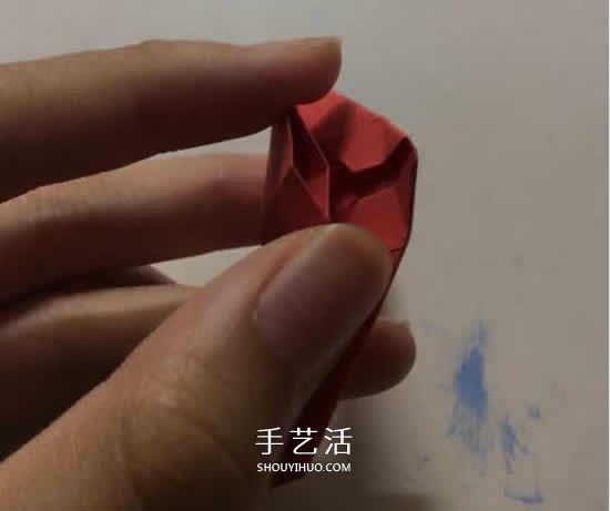 浪漫小秘密！对着光才能发现的透光心折纸图解 -  www.shouyihuo.com