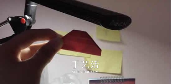 浪漫小秘密！对着光才能发现的透光心折纸图解 -  www.shouyihuo.com
