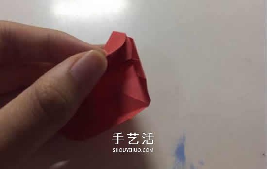 浪漫小秘密！对着光才能发现的透光心折纸图解 -  www.shouyihuo.com