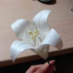 百合花的折法 手工百合花折纸图解大全 手艺活网