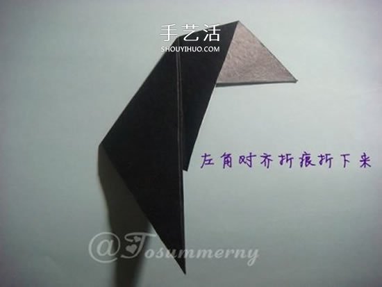 猫奴还不快来拜见！坐姿立体猫咪的折纸图解 -  www.shouyihuo.com