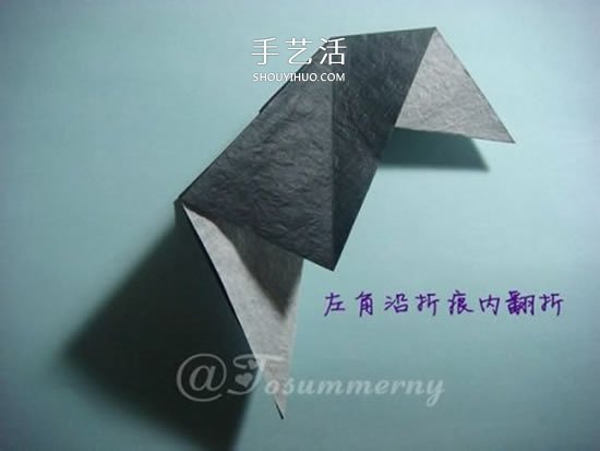 猫奴还不快来拜见！坐姿立体猫咪的折纸图解 -  www.shouyihuo.com