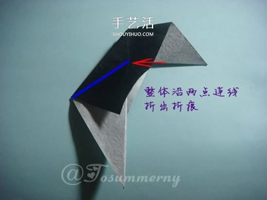 猫奴还不快来拜见！坐姿立体猫咪的折纸图解 -  www.shouyihuo.com