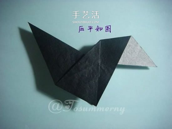 猫奴还不快来拜见！坐姿立体猫咪的折纸图解 -  www.shouyihuo.com