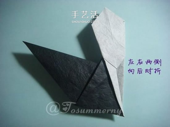 猫奴还不快来拜见！坐姿立体猫咪的折纸图解 -  www.shouyihuo.com
