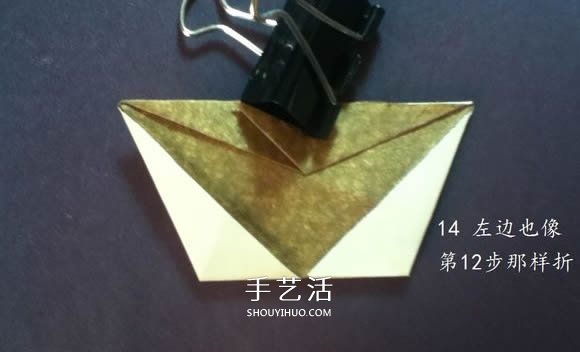 把猫猫“戴”身边！猫头戒指的折纸方法图解 -  www.shouyihuo.com