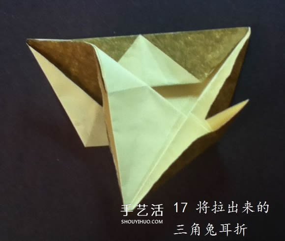 把猫猫“戴”身边！猫头戒指的折纸方法图解 -  www.shouyihuo.com