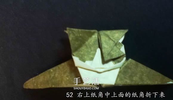 把猫猫“戴”身边！猫头戒指的折纸方法图解 -  www.shouyihuo.com