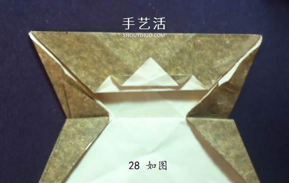 把猫猫“戴”身边！猫头戒指的折纸方法图解 -  www.shouyihuo.com