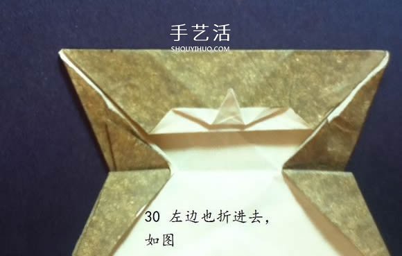 把猫猫“戴”身边！猫头戒指的折纸方法图解 -  www.shouyihuo.com