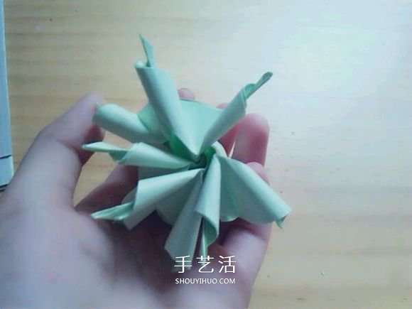 详细凡尔赛花球教程 手工折纸凡尔赛花球图解 -  www.shouyihuo.com