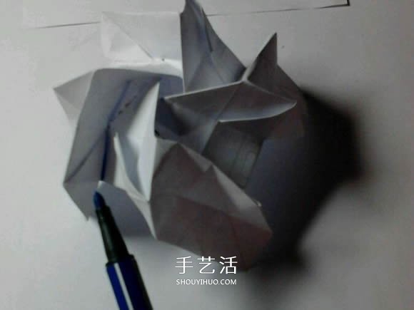 福山玫瑰改造而来 漂亮四角玫瑰花的折法图解 -  www.shouyihuo.com