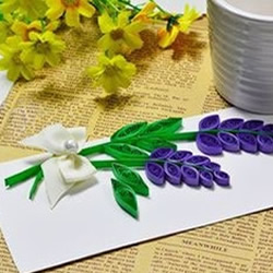 情人节贺卡DIY:美丽的衍纸风信子贺卡制作