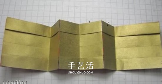 冬天的美丽折纸手工 立体雪花花球的折法图解 -  www.shouyihuo.com