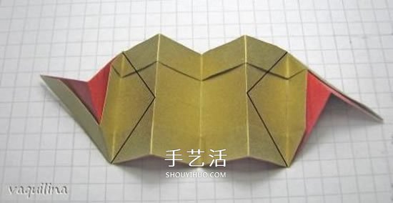 冬天的美丽折纸手工 立体雪花花球的折法图解 -  www.shouyihuo.com