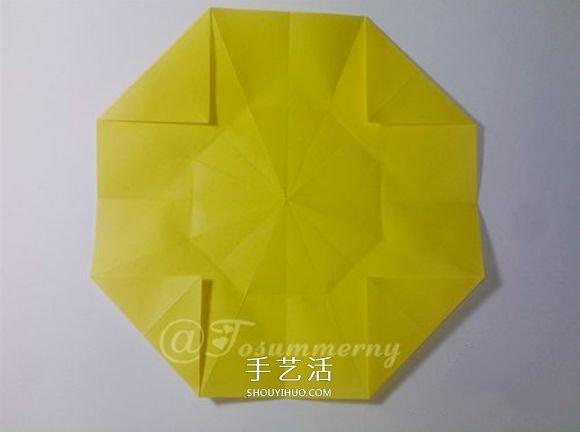 冬日里的暖阳！手工折纸立体太阳的折法图解 -  www.shouyihuo.com
