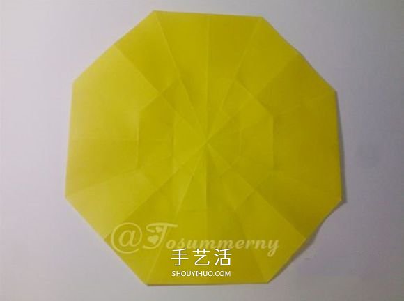 冬日里的暖阳！手工折纸立体太阳的折法图解 -  www.shouyihuo.com