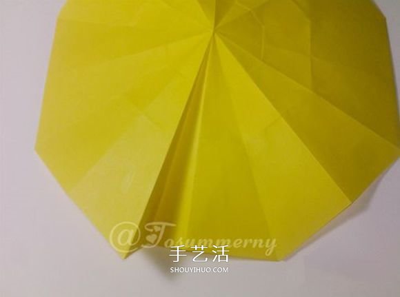 冬日里的暖阳！手工折纸立体太阳的折法图解 -  www.shouyihuo.com