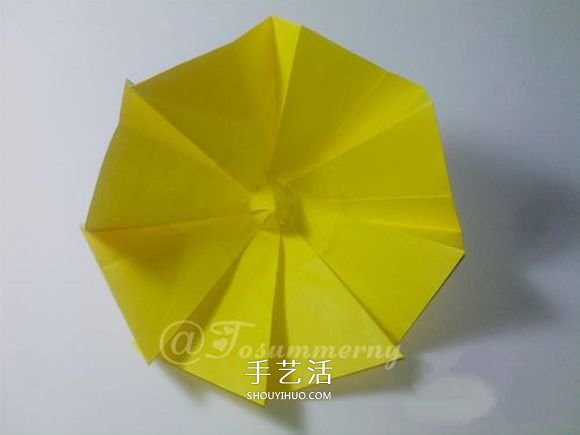 冬日里的暖阳！手工折纸立体太阳的折法图解 -  www.shouyihuo.com