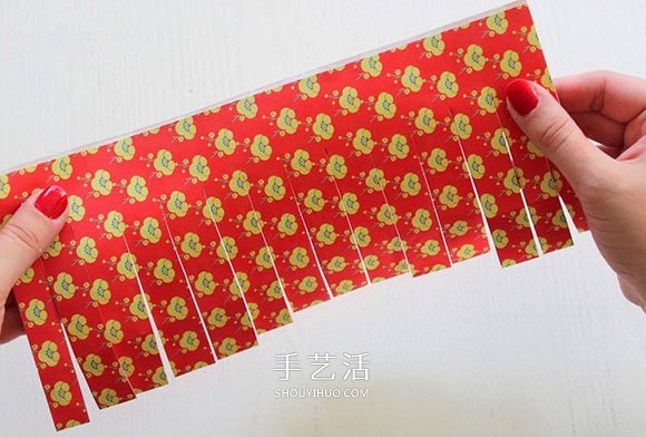 迎新年亲子手工：简单好看纸灯笼的做法图解 -  www.shouyihuo.com
