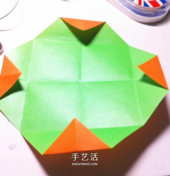 微型月季花的折纸教程 漂亮钻石玫瑰怎么折图解 -  www.shouyihuo.com