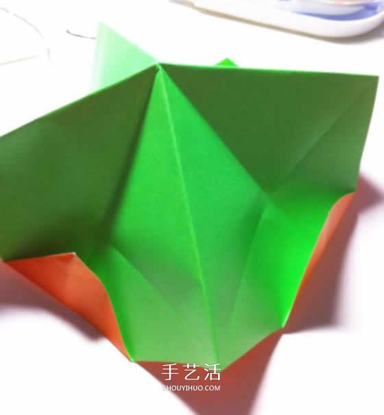 微型月季花的折纸教程 漂亮钻石玫瑰怎么折图解 -  www.shouyihuo.com