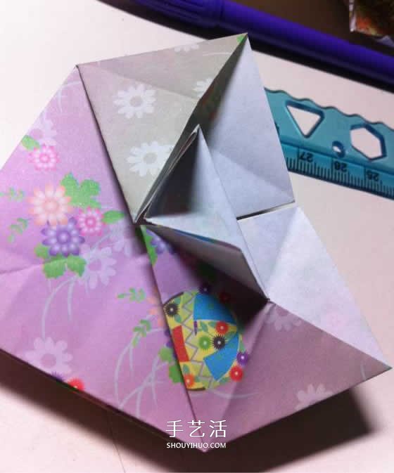 微型月季花的折纸教程 漂亮钻石玫瑰怎么折图解 -  www.shouyihuo.com