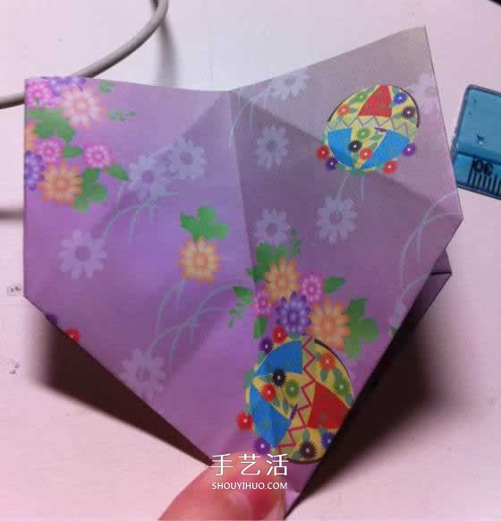 微型月季花的折纸教程 漂亮钻石玫瑰怎么折图解 -  www.shouyihuo.com