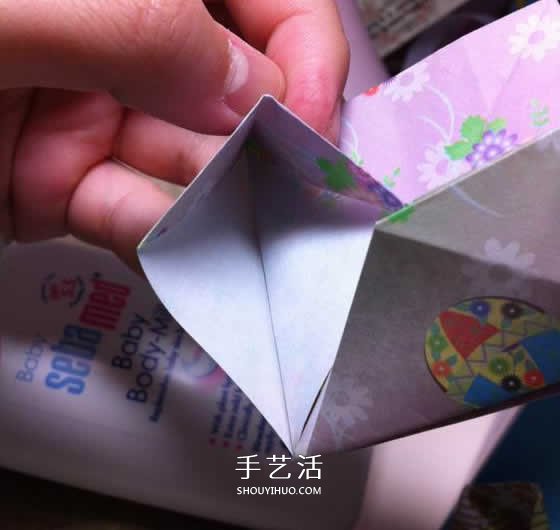 微型月季花的折纸教程 漂亮钻石玫瑰怎么折图解 -  www.shouyihuo.com