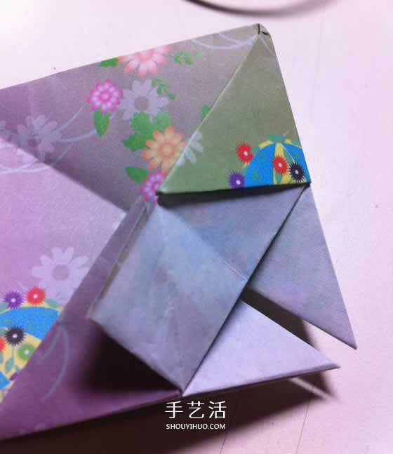 微型月季花的折纸教程 漂亮钻石玫瑰怎么折图解 -  www.shouyihuo.com