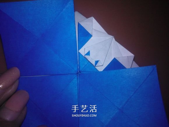 平面螃蟹怎么折图解 像画出来的小螃蟹折纸 -  www.shouyihuo.com